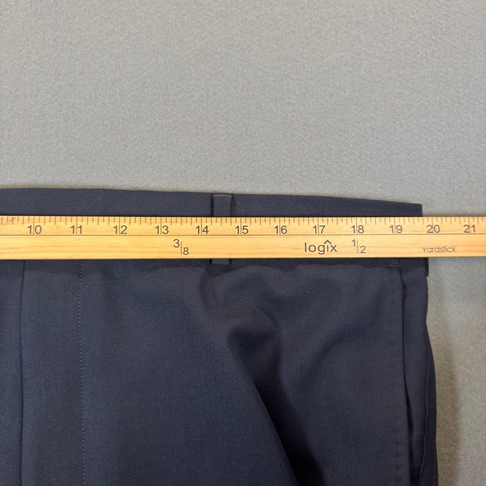 Peter Millar Mens Navy Blue Flat Front Performance Dress Pants 38/32 Navy Blue - Picture 7 of 9